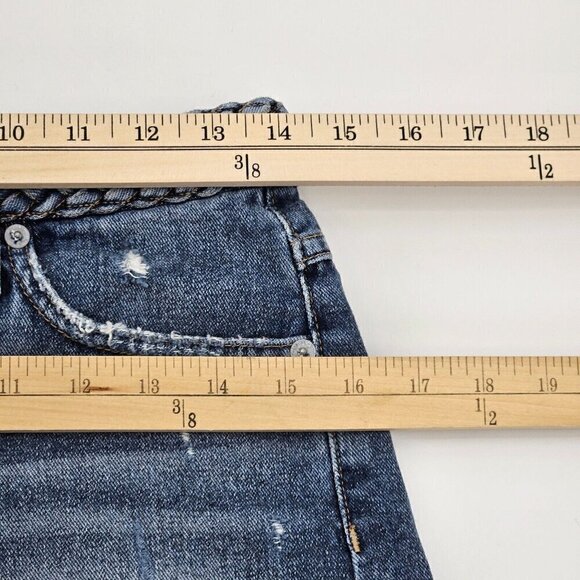 Tularosa Emma High Rise Denim Jean Shorts Dark Wash Women’s Size 26 Summer Beach - Picture 11 of 13